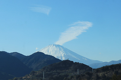 1月14日　今年最初の満月祭と富士山