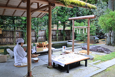 春のみたままつり 神庭における祭祀 奥都城 清谷神座